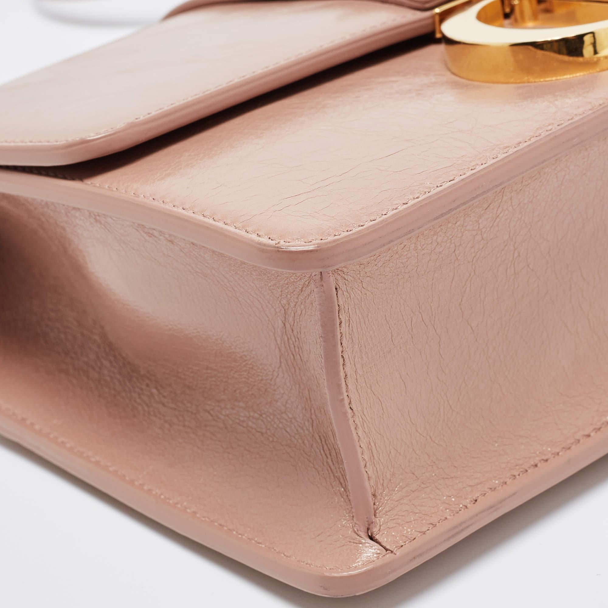 Dior Beige Leather 30 Montaigne Shoulder Bag 5