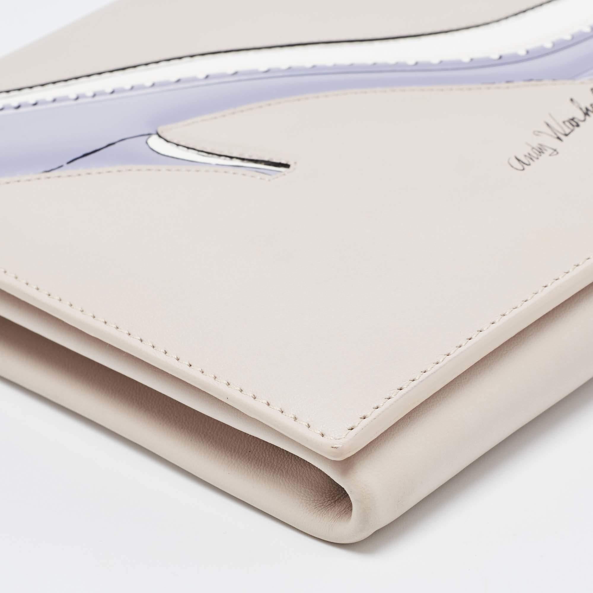 Women's Dior Beige Leather Andy Warhol Clutch
