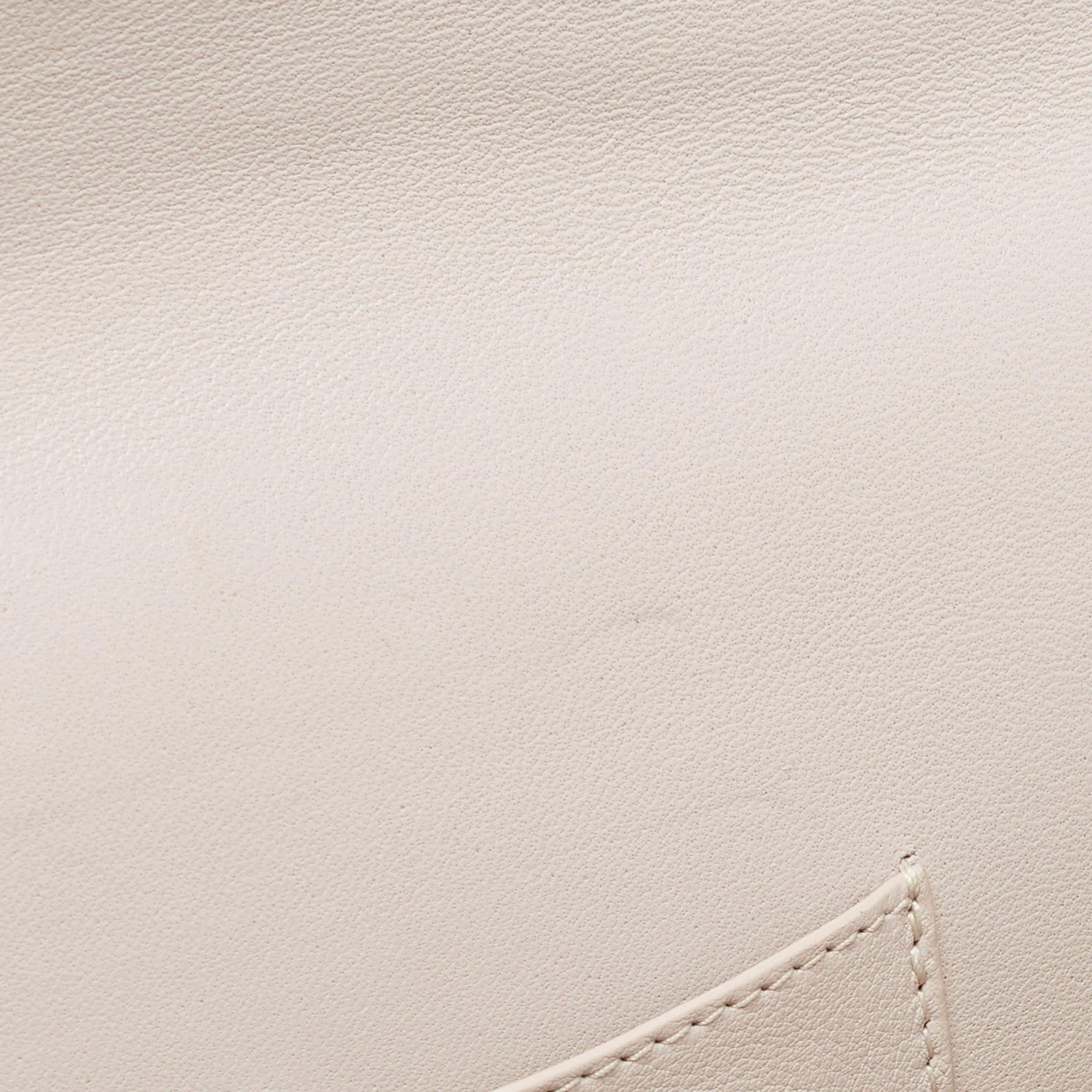 Dior Beige Leather Andy Warhol Clutch 2