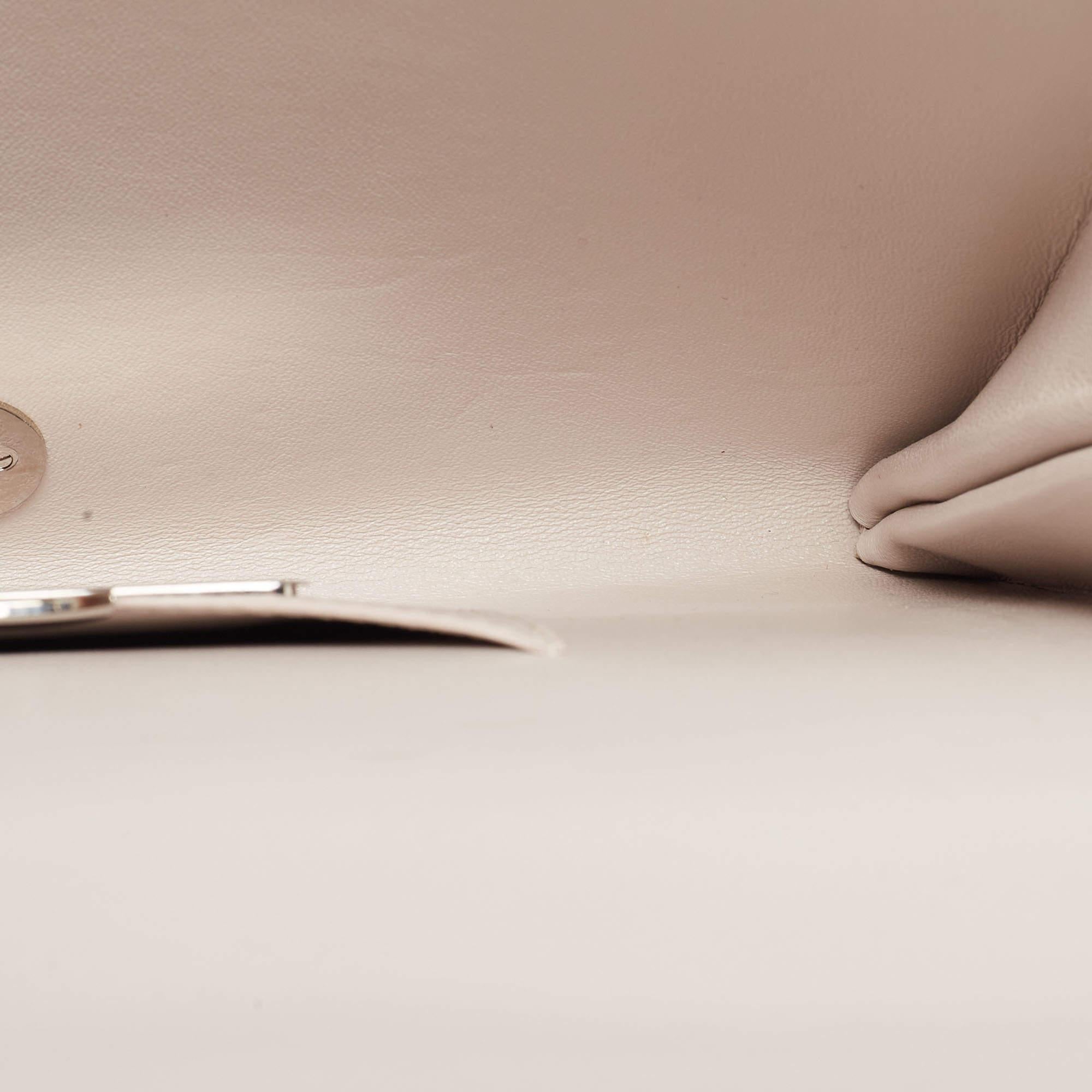 Dior Beige Leather Andy Warhol Clutch 4