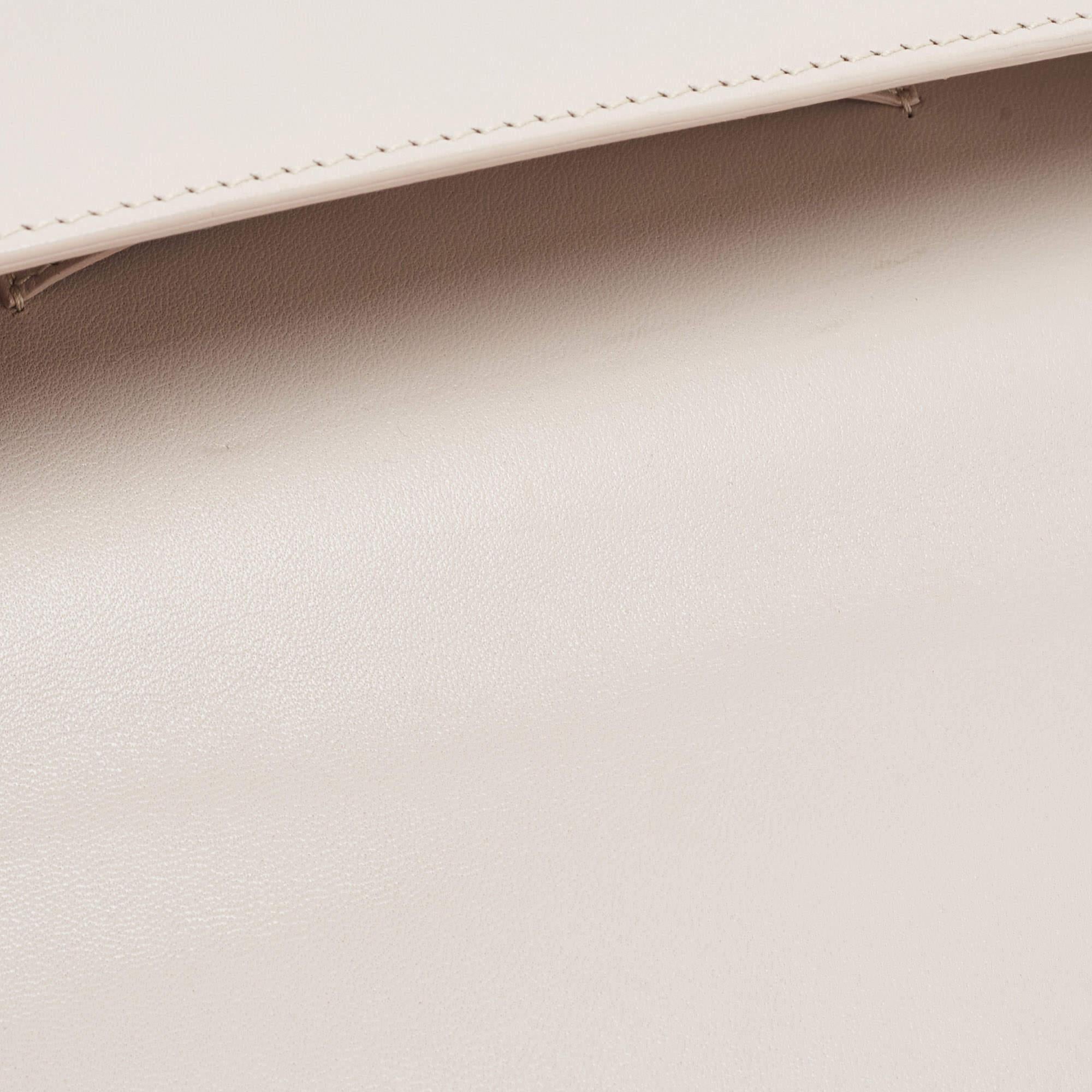 Dior Beige Leather Andy Warhol Clutch 5