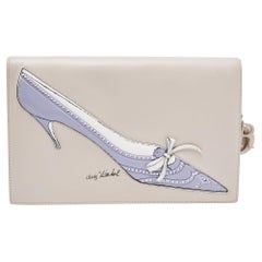 Dior Beige Leather Andy Warhol Clutch