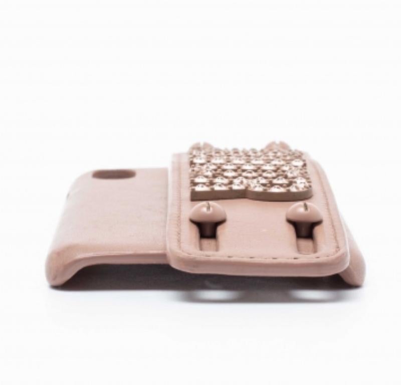 Dior Beige Leather J'Adior iPhone X/XS Cover For Sale 1