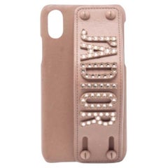 Dior Beige Leather J'Adior iPhone X/XS Cover