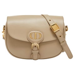 Dior Beige Leather Medium Bobby Shoulder Bag