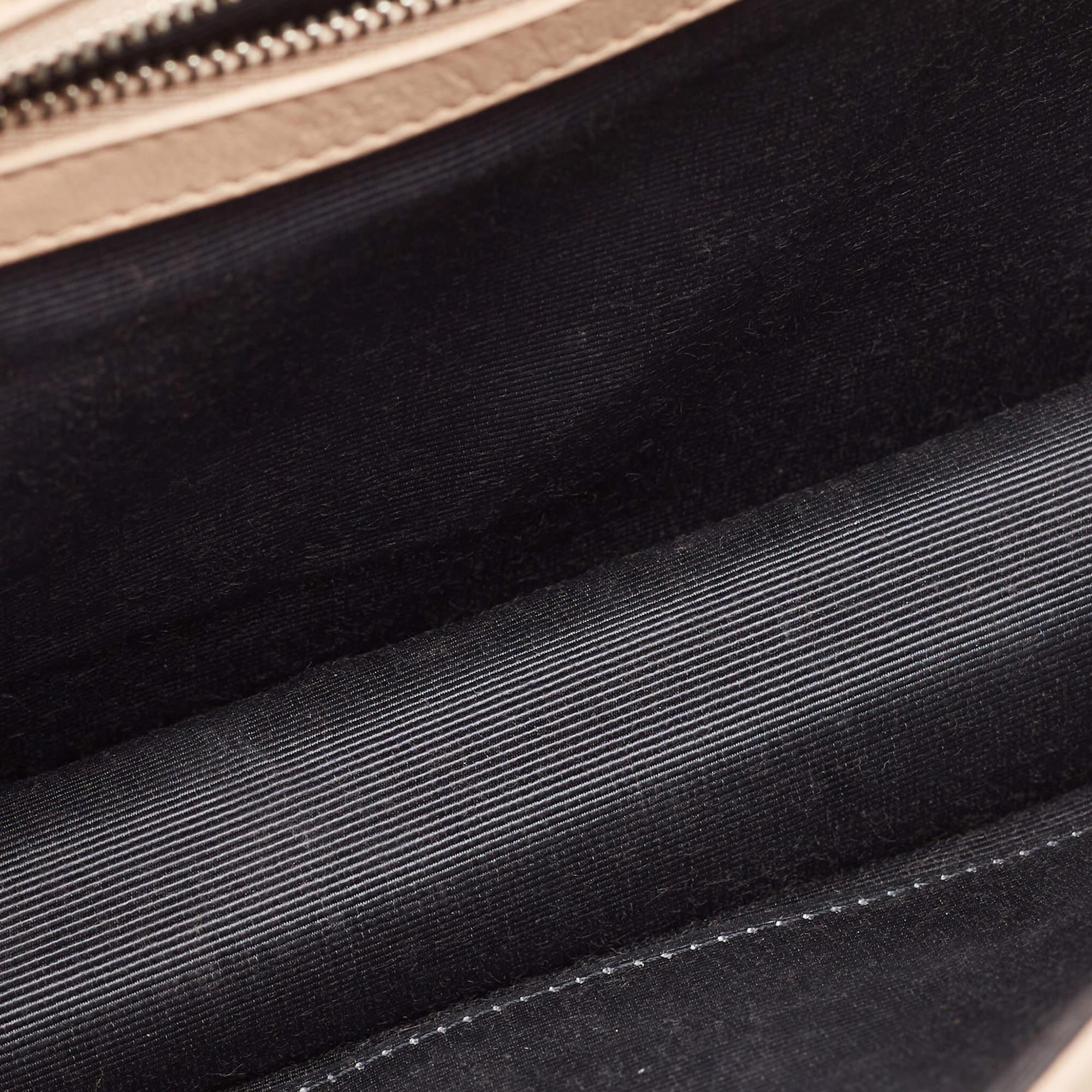 Dior Beige Leather Medium Diorama Flap Shoulder Bag For Sale 12