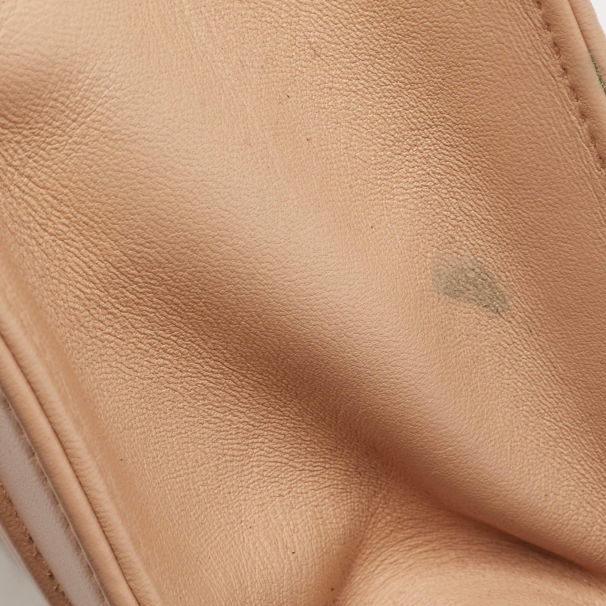 Dior Beige Leather Medium Diorama Flap Shoulder Bag For Sale 5