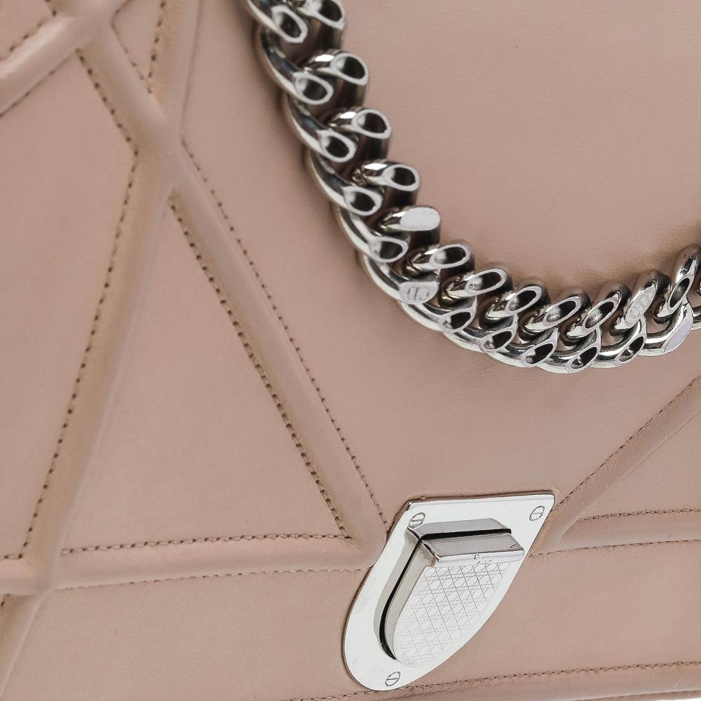 Dior Beige Leather Medium Diorama Shoulder Bag 2