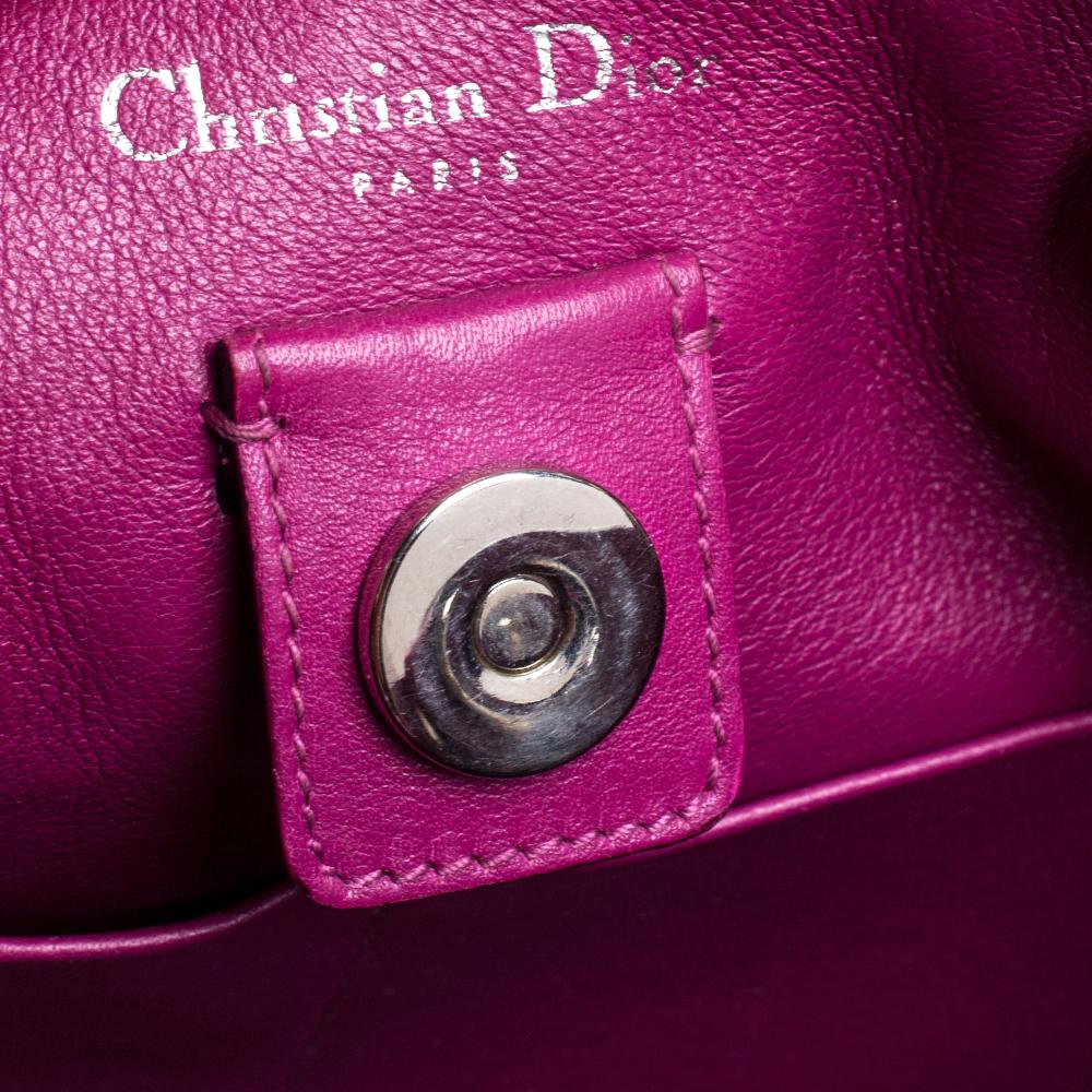 Dior Beige Leather Medium Diorissimo Shopper Tote 6