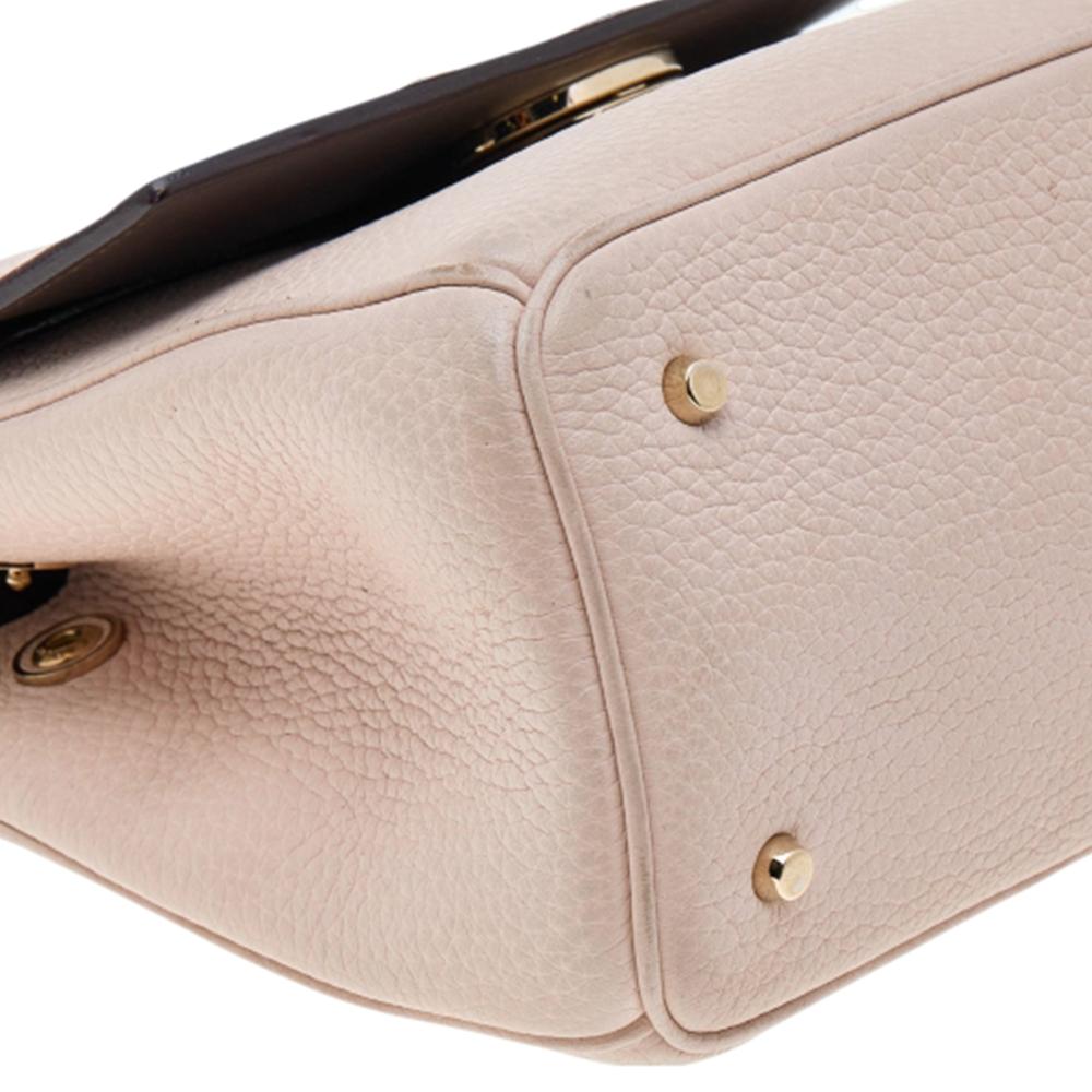 Dior Beige Leather Mini Be Dior Flap Bag 6