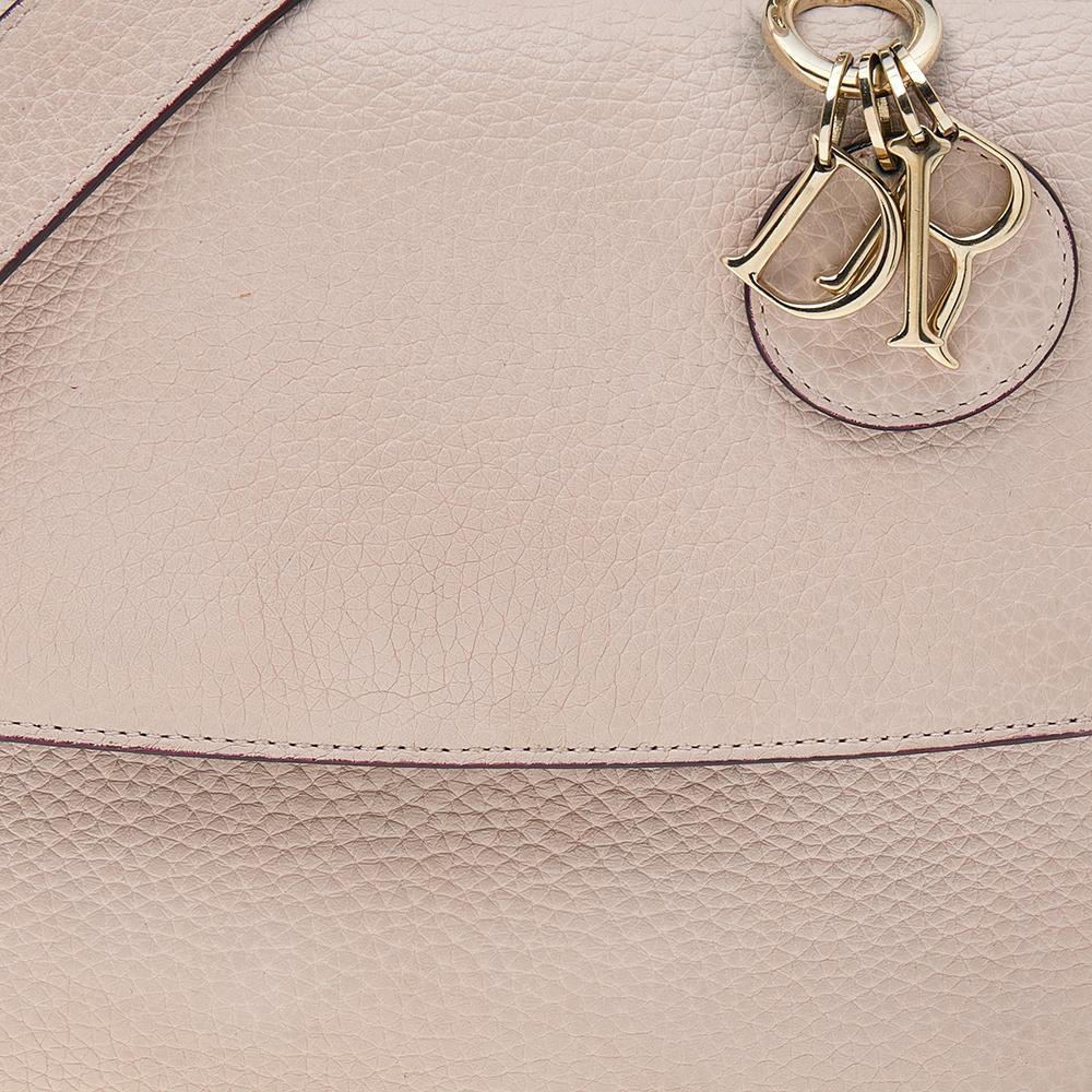 Dior Beige Leather Mini Be Dior Flap Bag 8