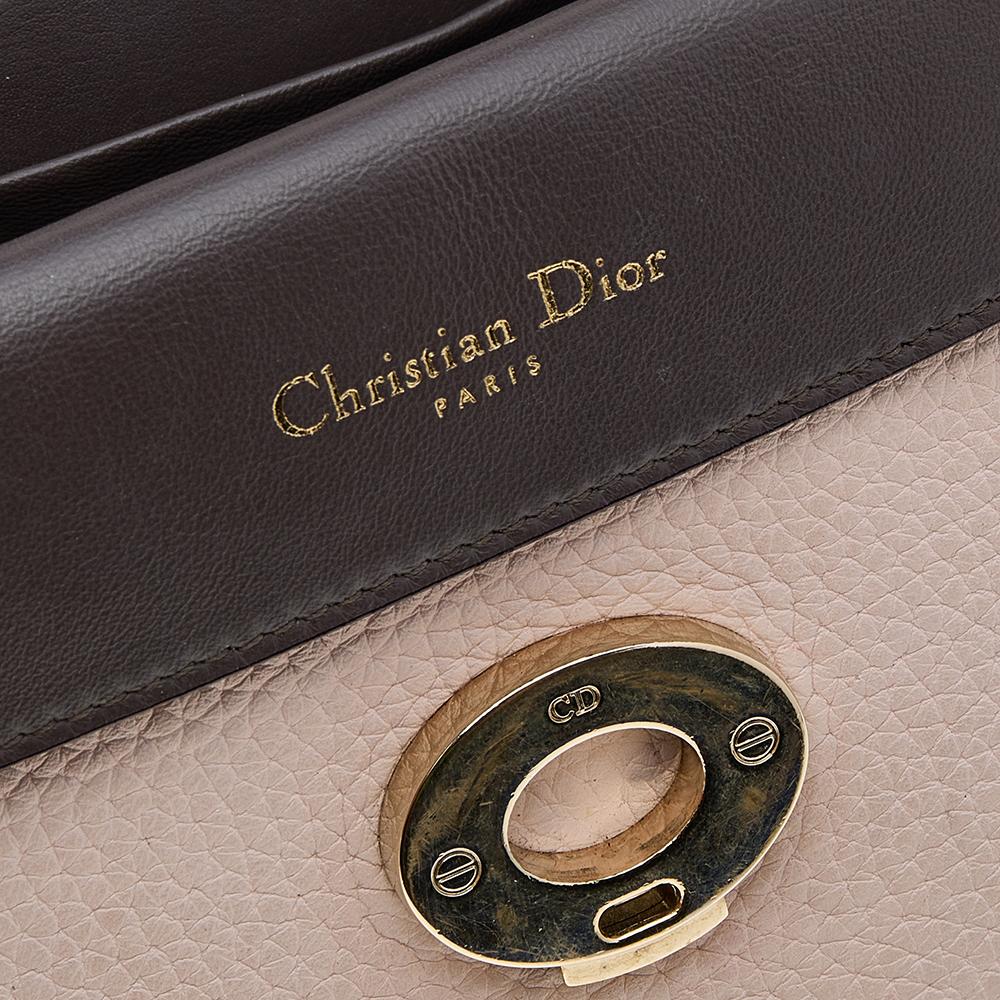 Dior Beige Leather Mini Be Dior Flap Bag 4