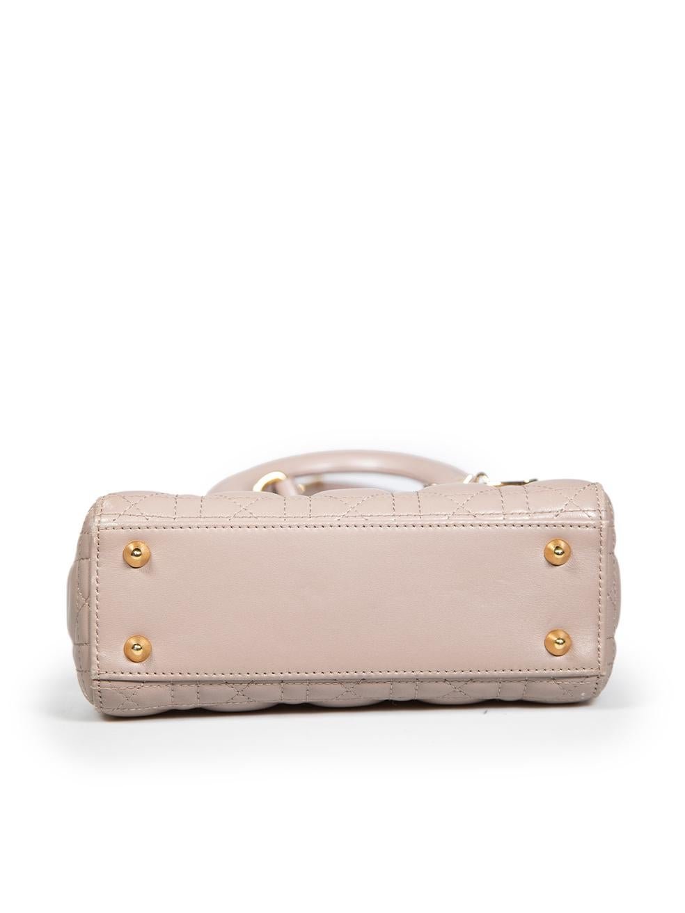 Women's Dior Beige Leather Small Lady Dior Bag