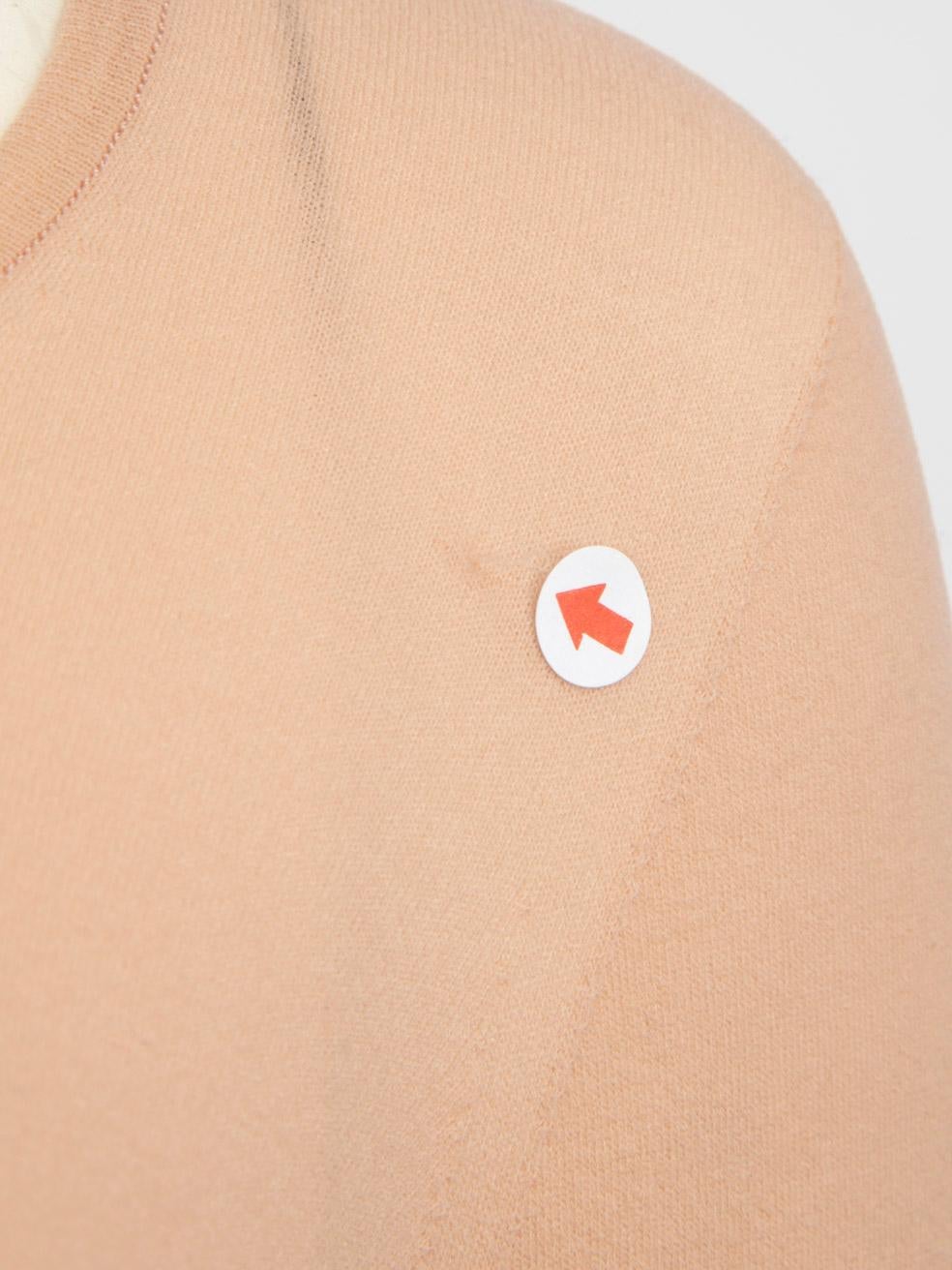 Dior Beige Logo Embroidered Mesh Top Size L 1