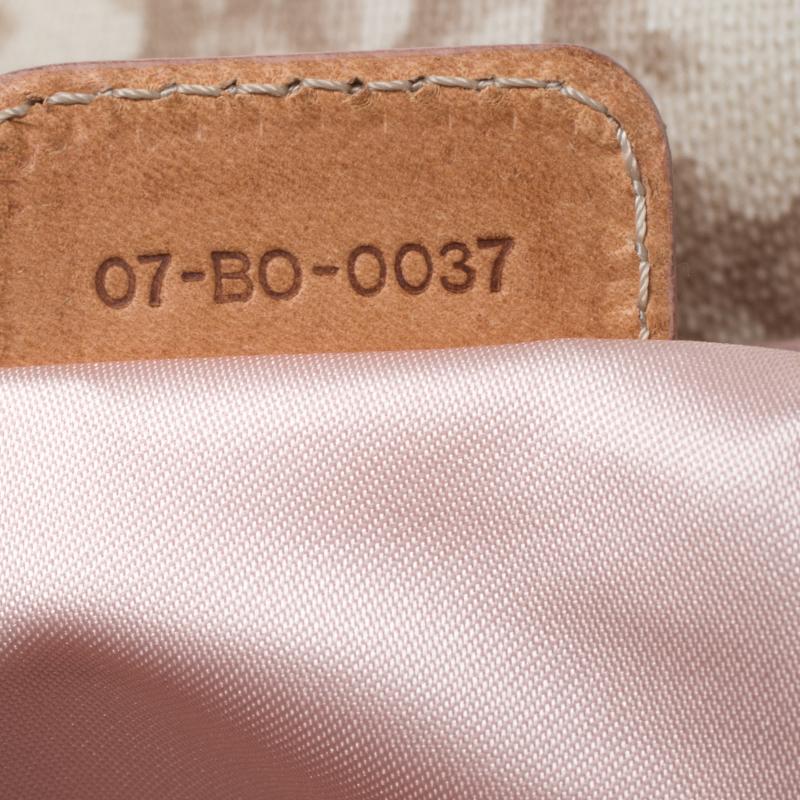 Dior Beige Monogram Coated Canvas Romantique Trotter Flap Bag 3
