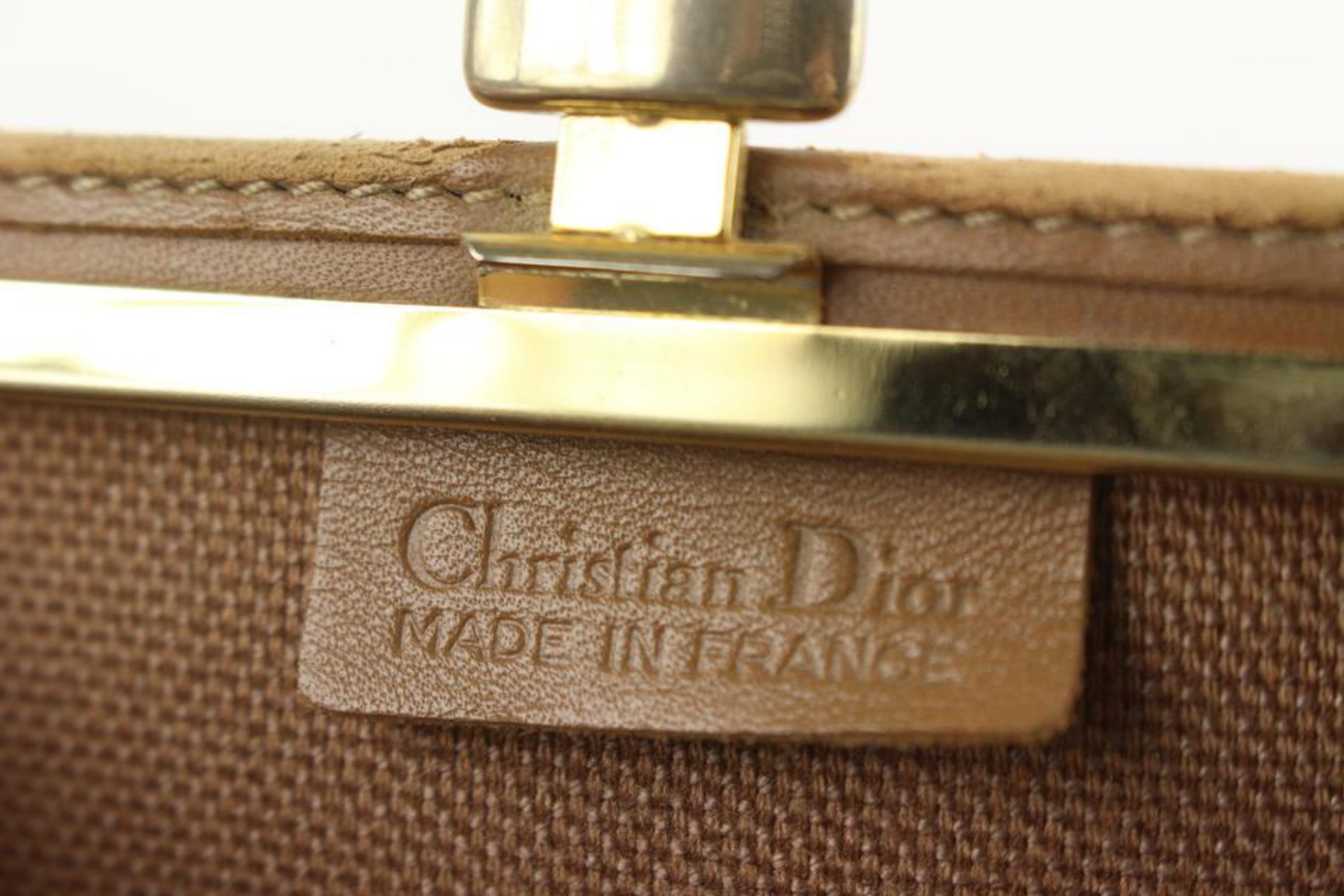 Dior Beige Monogram Trotter Kisslock Pouch 129d12 7