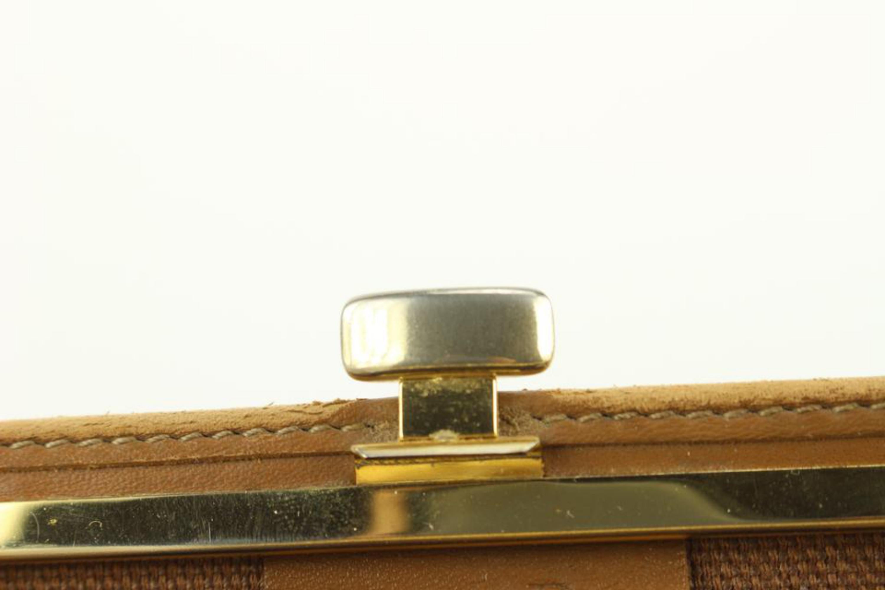 Dior Beige Monogram Trotter Kisslock Pouch 129d12 5