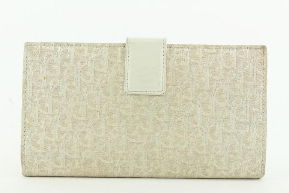 Dior Beige Monogram Trotter Long Flap Wallet 4da421 1