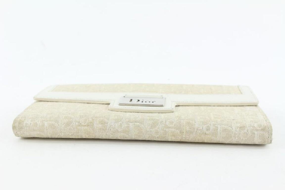 Dior Beige Monogram Trotter Long Flap Wallet 4da421 2