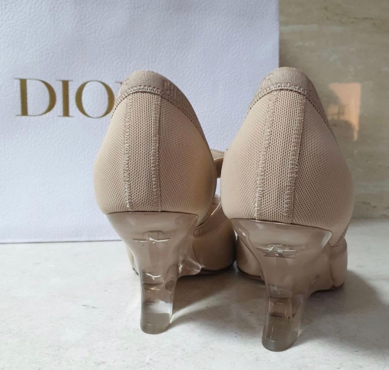 Dior Beige Neoprene Etoile Sandals For Sale 1