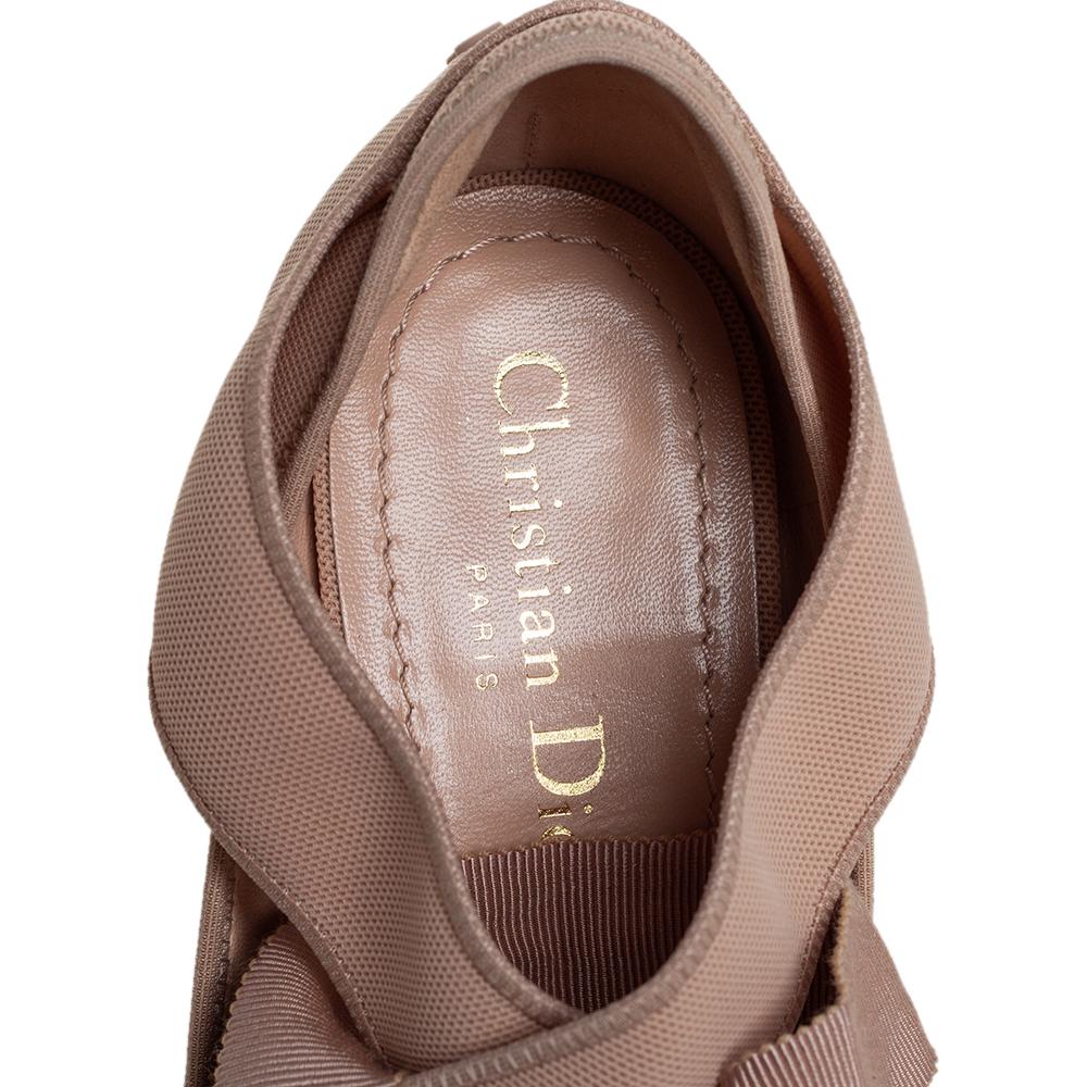 Dior Beige Neoprene Etoile Sandals Size 38 2