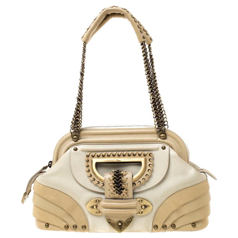 Christian Dior Lady Dior Bag Cannage Quilt Patent Medium at 1stDibs