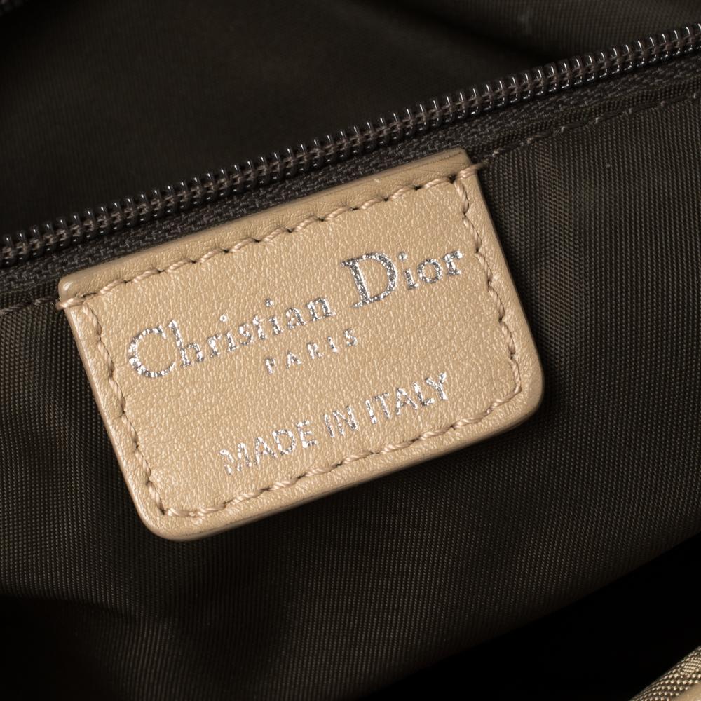 Dior Beige Oblique Canvas and Leather Multi Pocket Tote 3