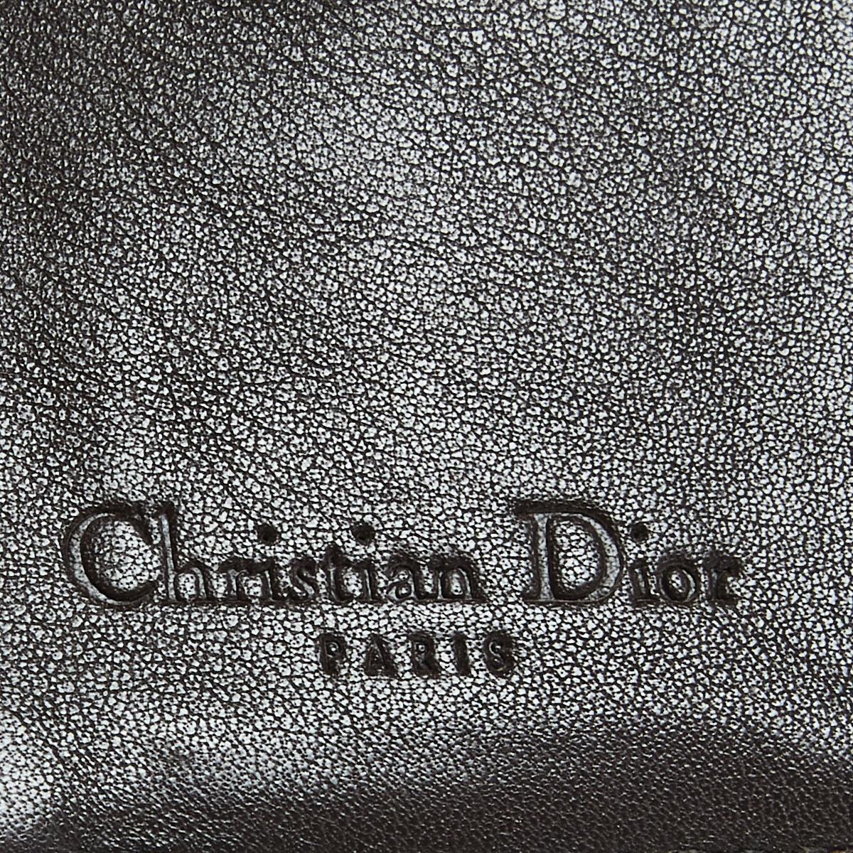 Dior Beige Oblique Canvas Rasta Saddle Compact Wallet 2
