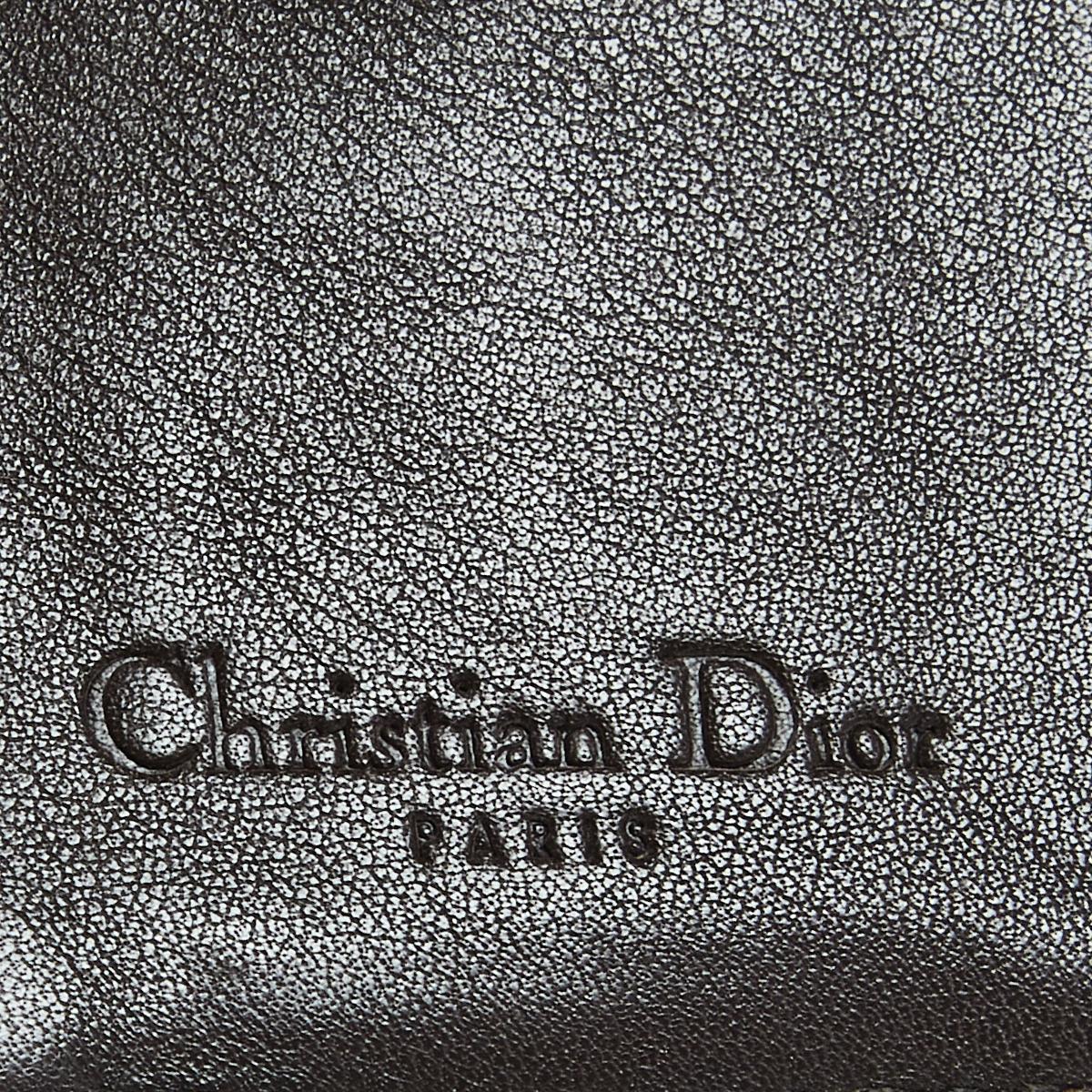 Dior Beige Oblique Canvas Rasta Saddle Compact Wallet 3