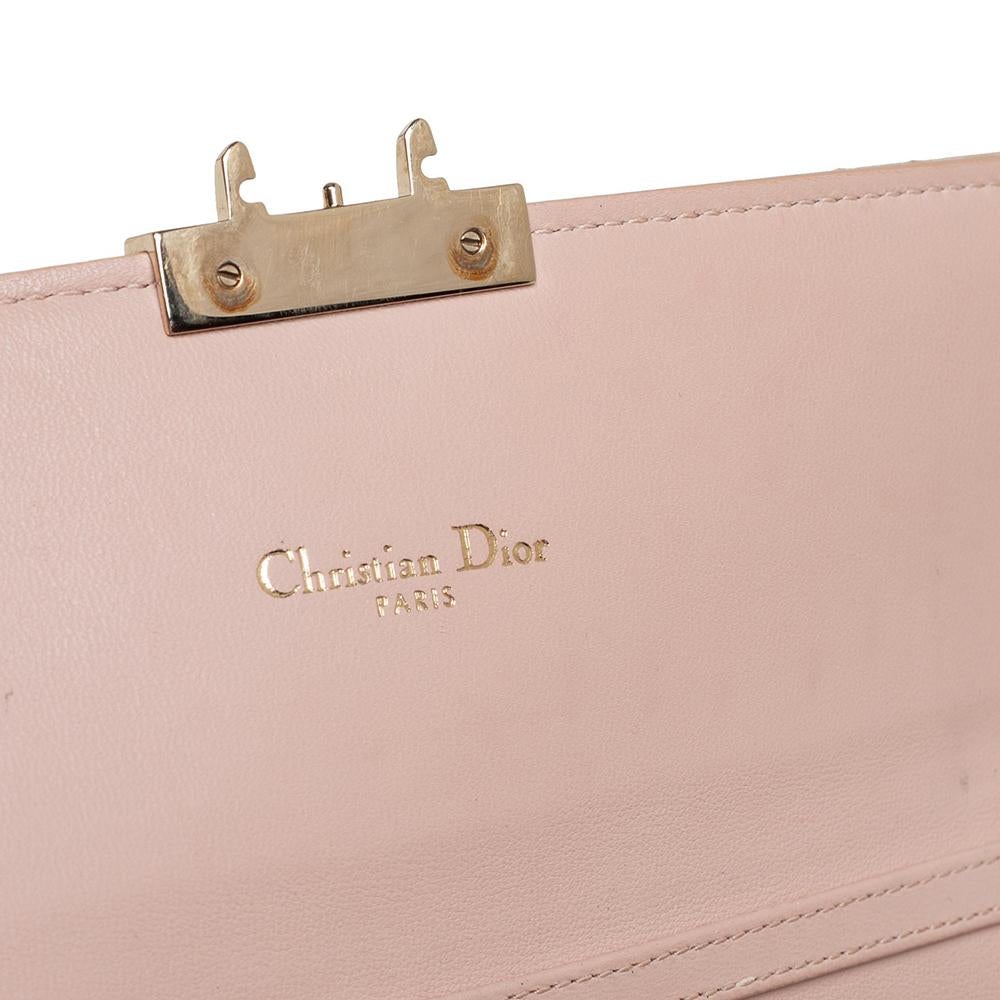 Dior Beige Patent Cannage Leather Miss Dior Wallet On Chain 1