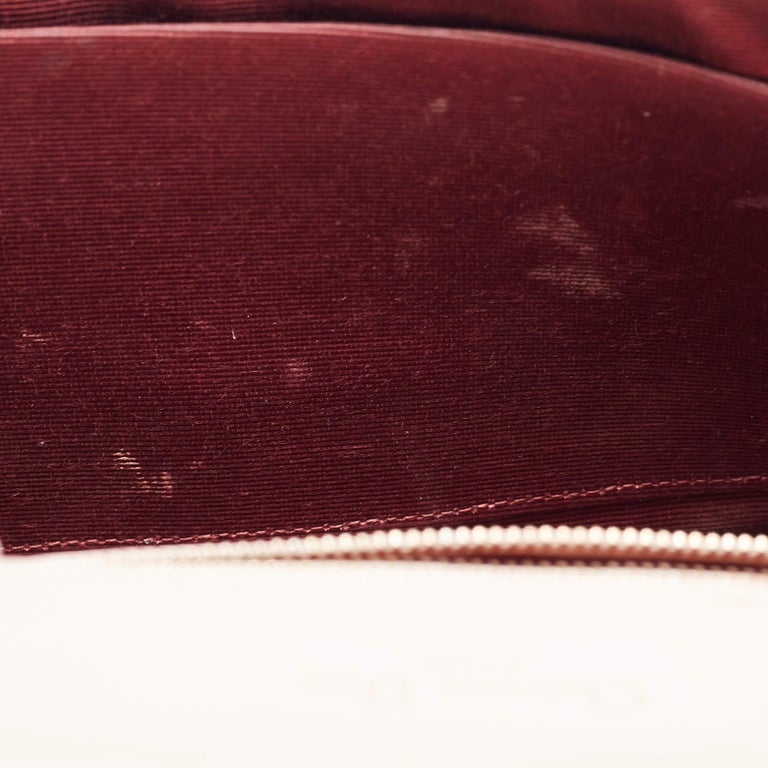 Sac à bandoulière Diorama Dior en cuir verni beige de taille