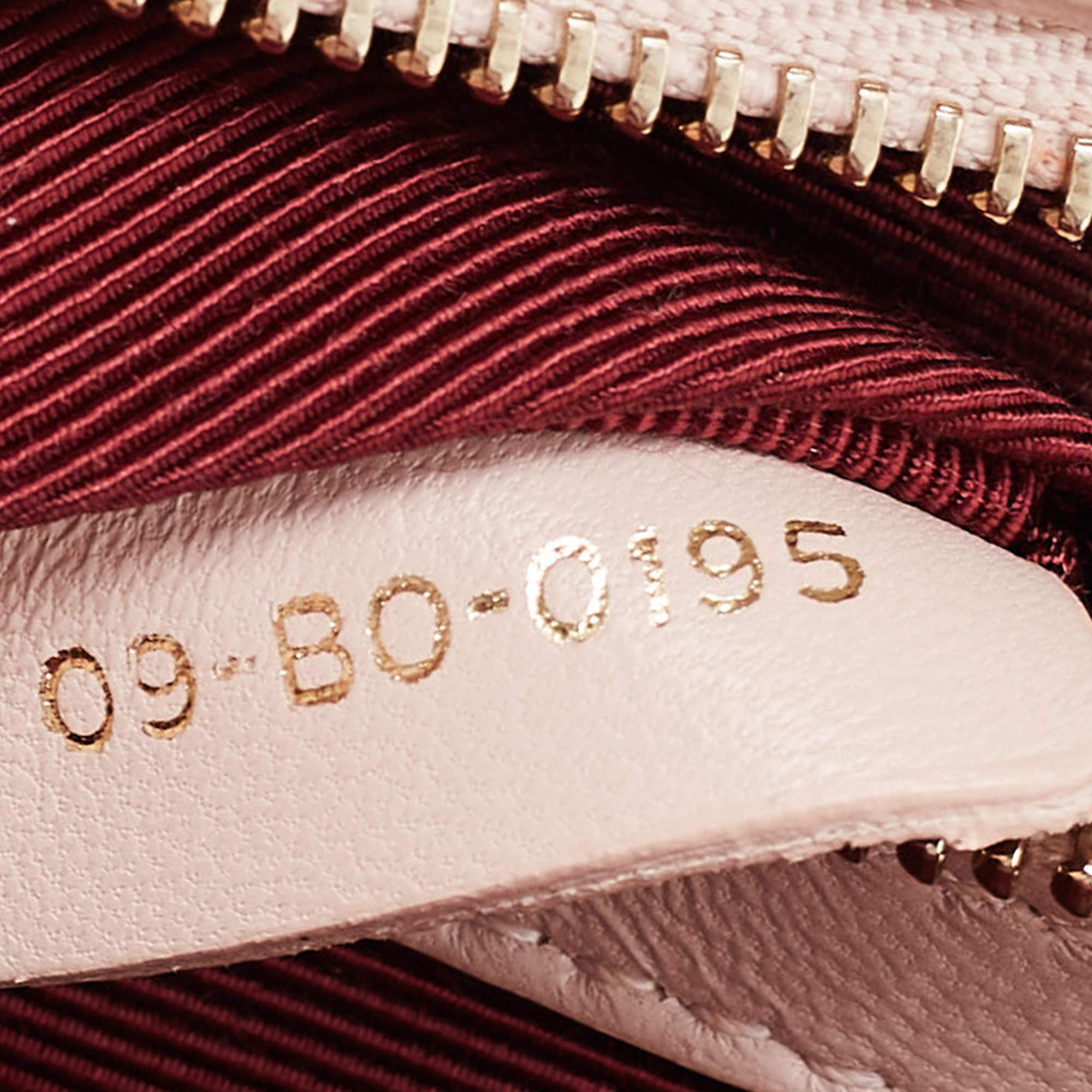 Dior Beige Patent Leather Medium Diorama Shoulder Bag For Sale 12