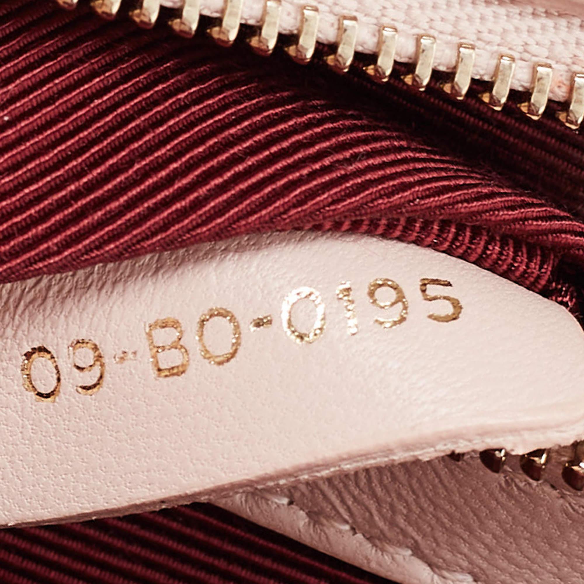 Dior Beige Patent Leather Medium Diorama Shoulder Bag For Sale 4