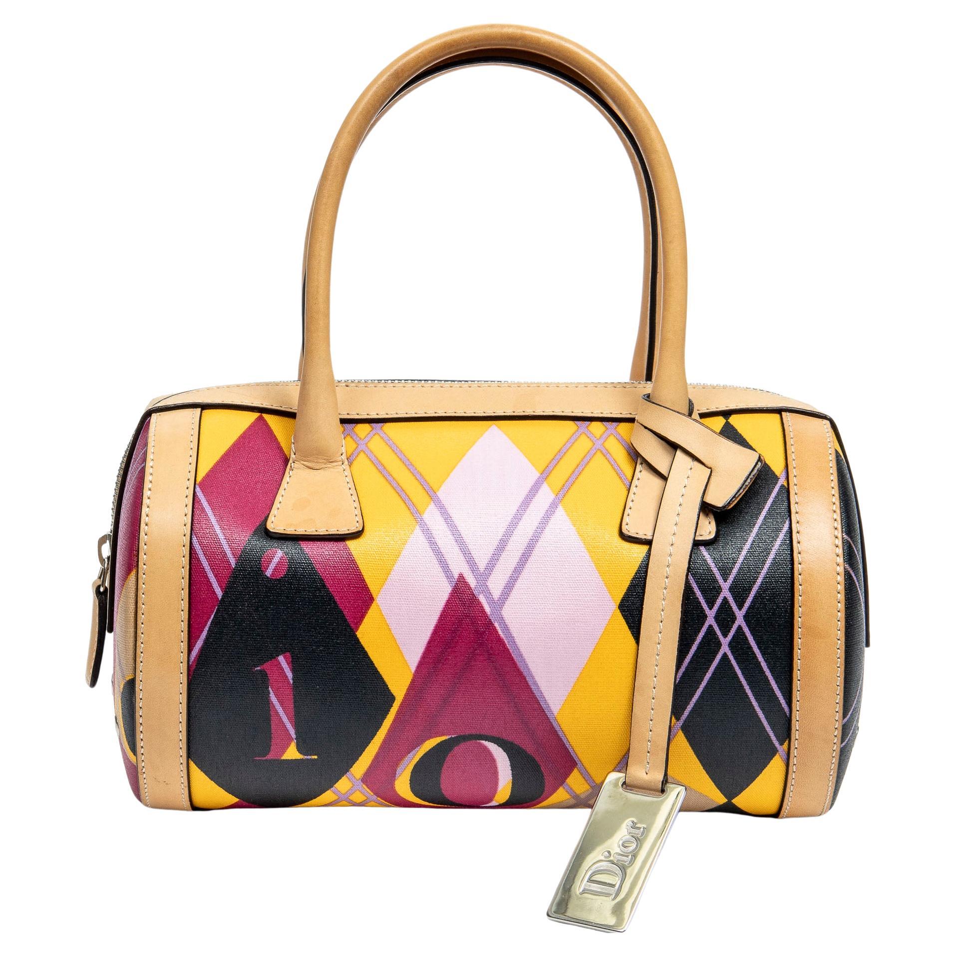 Dior by John Galliano 2004 Plaid Checkling Bag (sac à main à carreaux) en vente