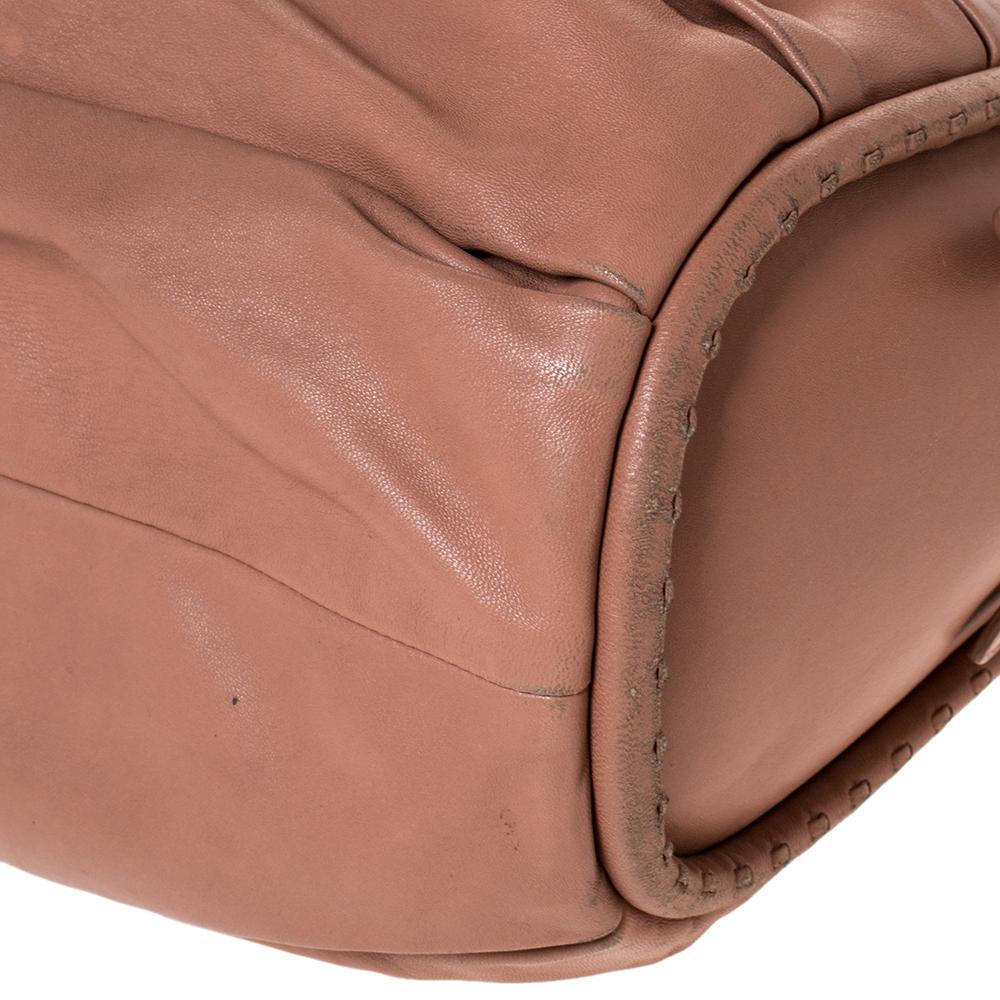 Dior Beige Pleated Leather Libertine Hobo 4