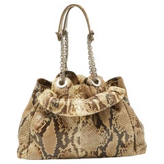 Dior Beige Python Le Trente Shoulder Bag