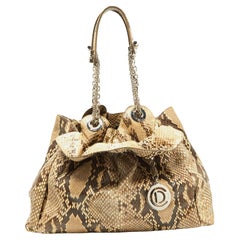 Sac à bandoulière Le Trente Dior en python beige