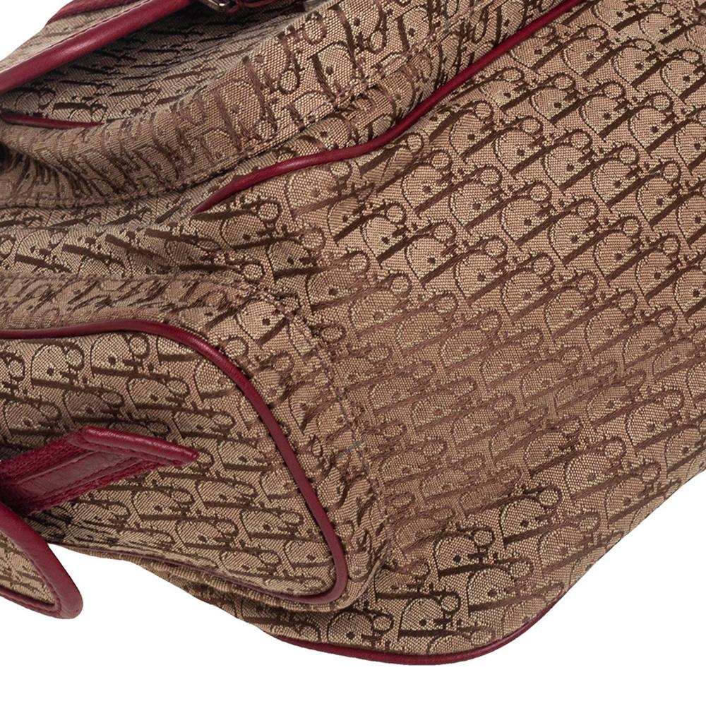 Dior Beige/Red Diorissimo Canvas Multi Pocket Shoulder Bag 3
