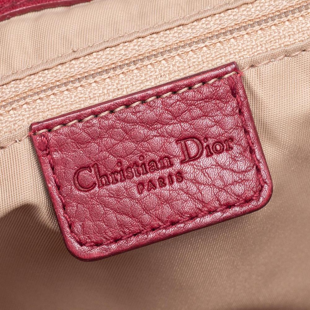 Brown Dior Beige/Red Diorissimo Canvas Multi Pocket Shoulder Bag