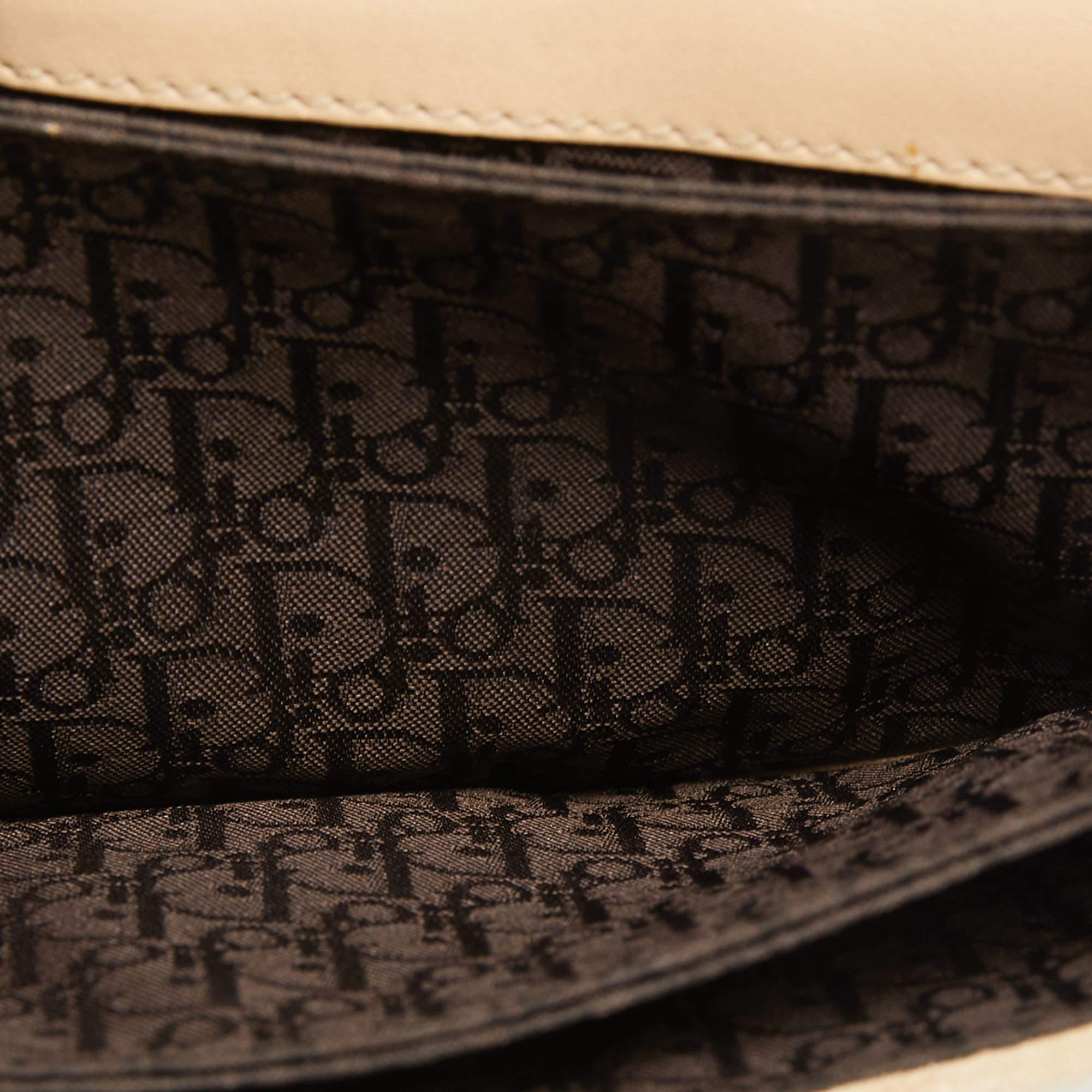 Dior Beige Suede and Leather Admit It Shoulder Bag 10