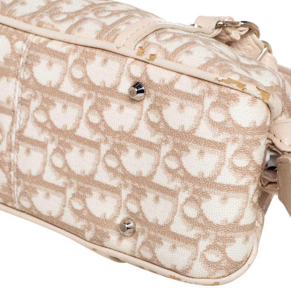 Dior Beige/Bianco in Tela Coates Diorissimo Romantique Trotter Satchel 6