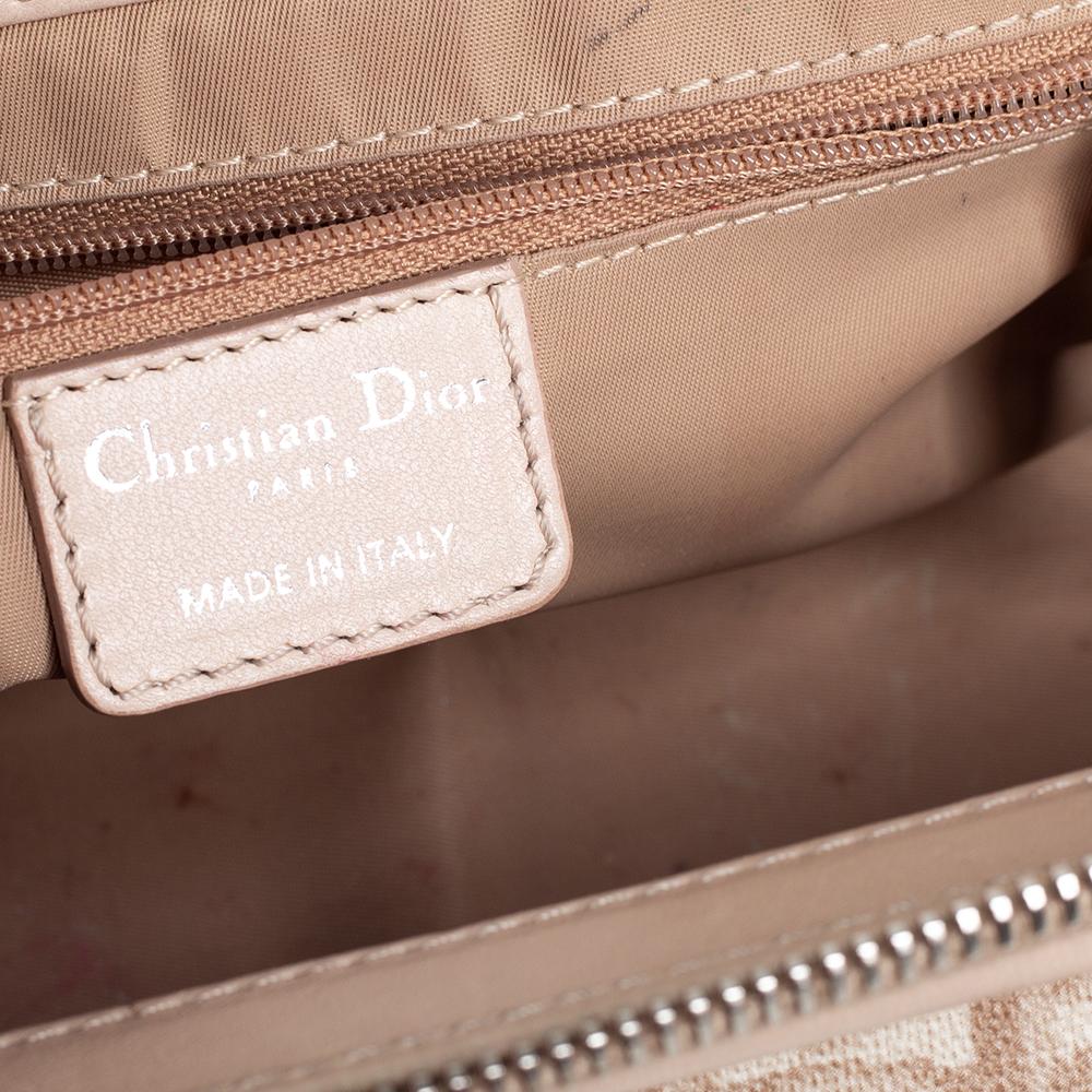 Dior Beige/Bianco in Tela Coates Diorissimo Romantique Trotter Satchel 3