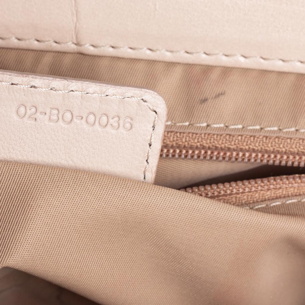 Dior Beige/Bianco in Tela Coates Diorissimo Romantique Trotter Satchel 4