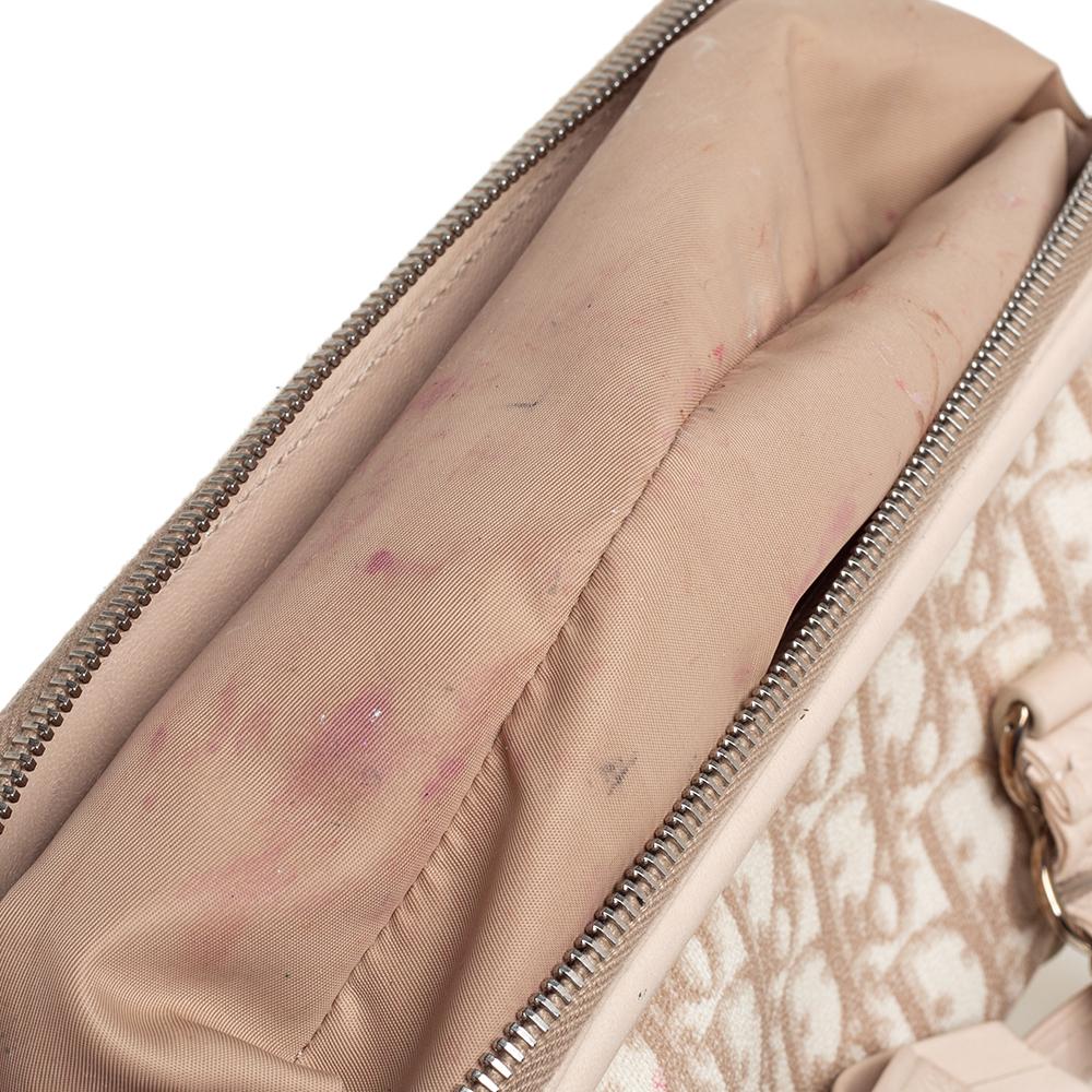 Dior Beige/Bianco in Tela Coates Diorissimo Romantique Trotter Satchel 5