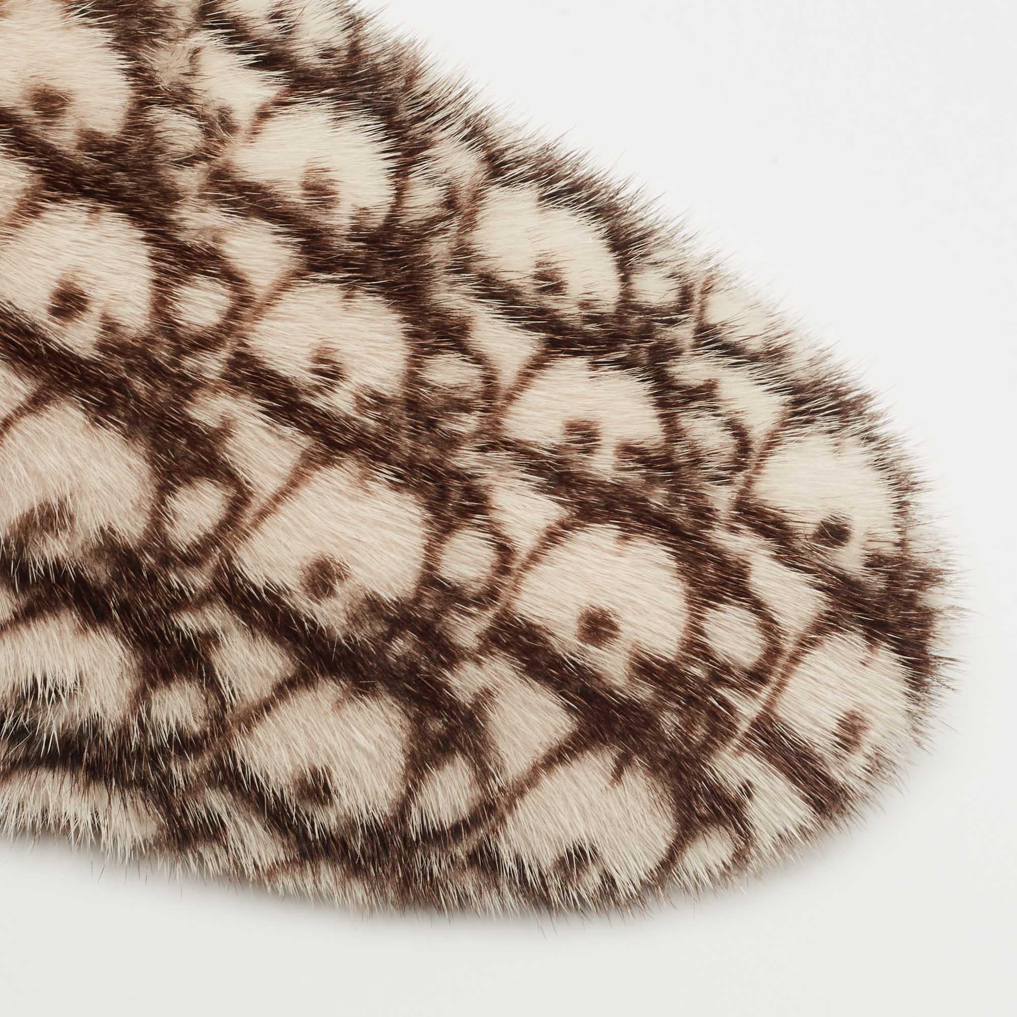 Dior Beige/White Fur Mink Mules Size 42 For Sale 2