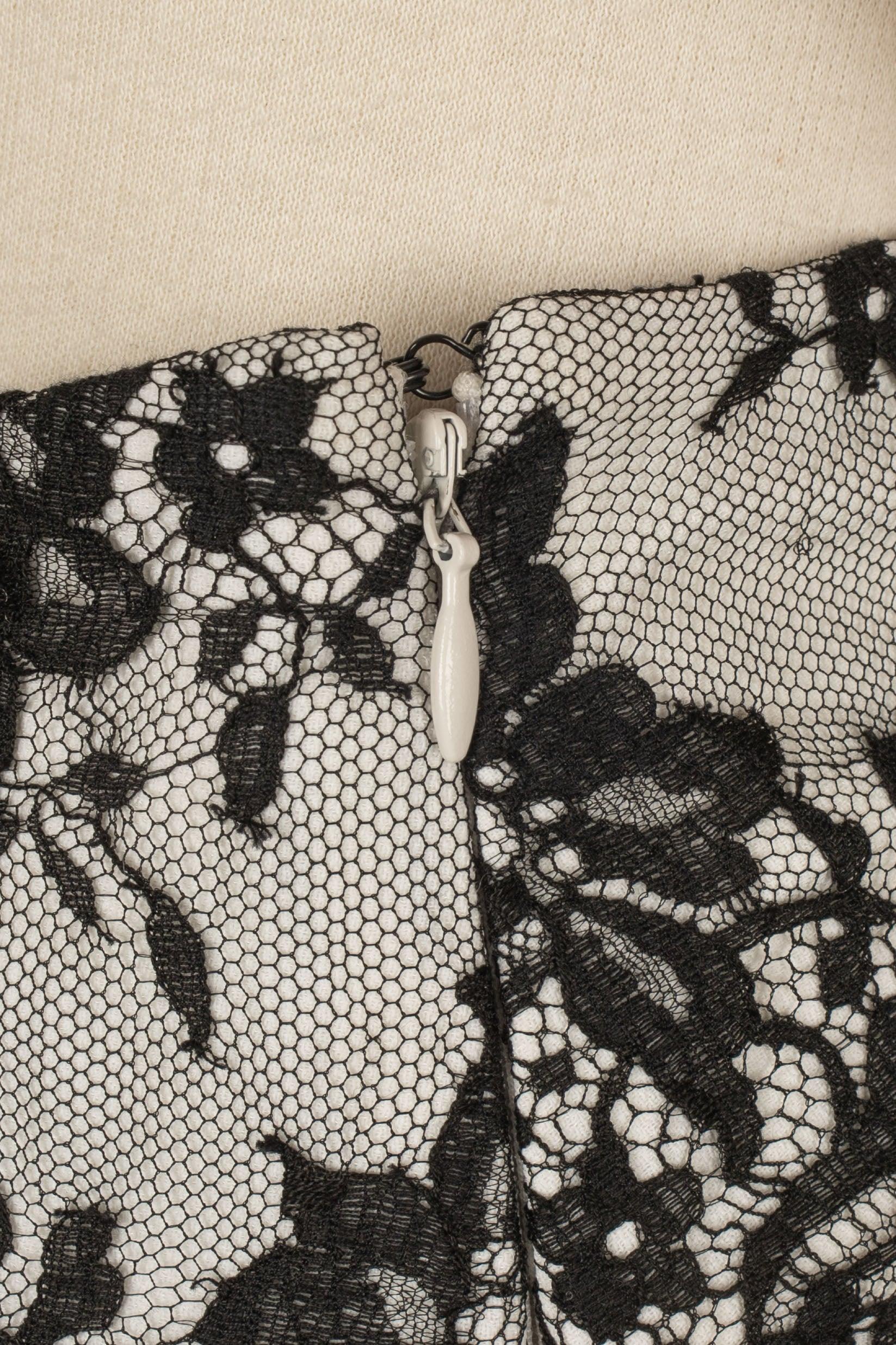 Dior Black and White Lace Pants, 2005 For Sale 1