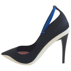 Dior Black Ankle Strap Pointy Pump - Resort 2014 - Sz 37