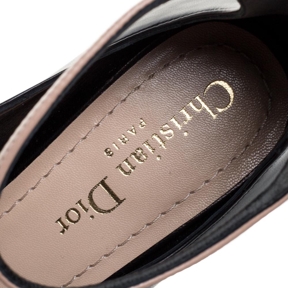 Women's Dior Black/Beige Leather Spectadior Sandals Size 37.5