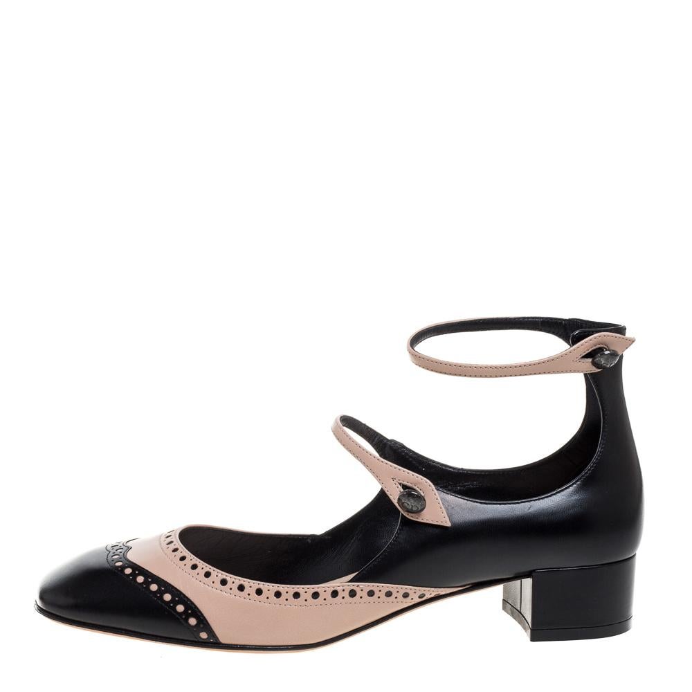 Dior Black/Beige Leather Spectadior Sandals Size 37.5 1