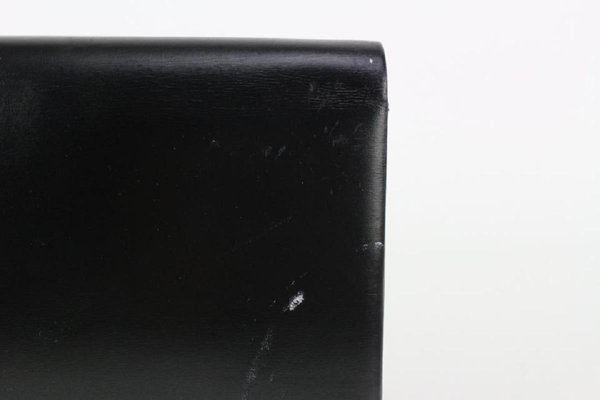 Dior Black Box Calf Leather Flap Chain Bag 827da9 For Sale 3